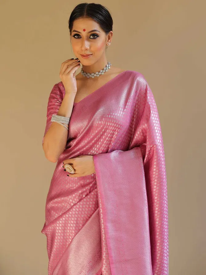 Pink Arya By Aab Soft Lichi Silk Party Wear Saree Orders In India